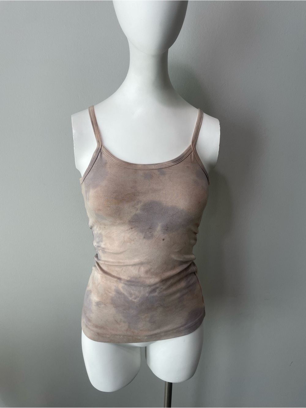 Hard Tail Tie-Dye Cami in Mauve and Taupe